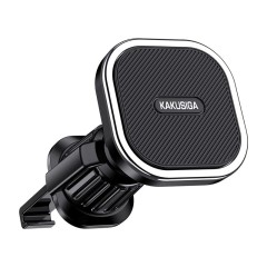 Suport Auto Magnetic pentru Telefon Kaku KSC-1166, Prindere Ventilatie cu Cleme, Rotire 360, Compatibil Universal, Negru